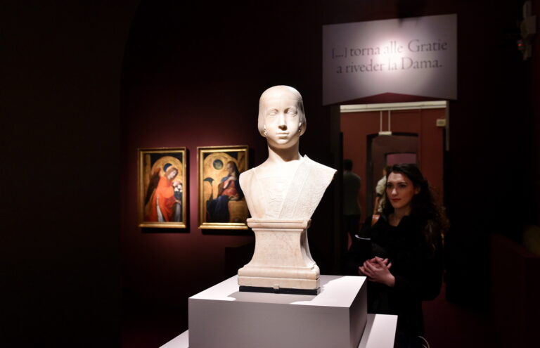 Arte lombarda dai Visconti agli Sforza - veduta della mostra presso Palazzo Reale, Milano 2015