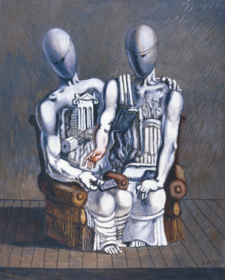 Giorgio de Chirico, Archeologi, 1975 - olio su tela