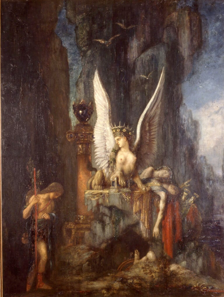 Gustav Moreau, Edipo e la Sfinge, Musée de La Cour d'Or - Metz Métropole