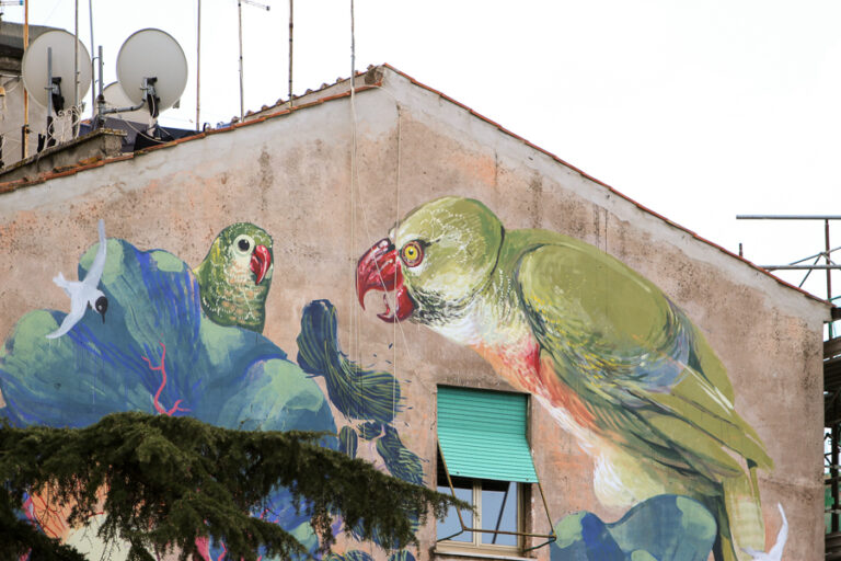 Hitnes a San Basilio dettaglio 2 STREETART ROMA, la guida che mancava. Tutti i murales in una app