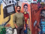 IMG 20141031 WA0014 Andrea Cardia presenta il suo murale al Pigneto. Metri e metri di colore, per omaggiare la storia recente d’Italia, di Roma e del quartiere