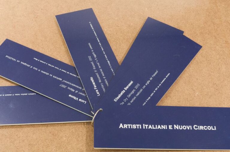 Italo Zuffi, Artisti italiani e nuovi circoli, 2013. Courtesy Nomas Foundation e Pinksummer. Photo Damiano Minozzi