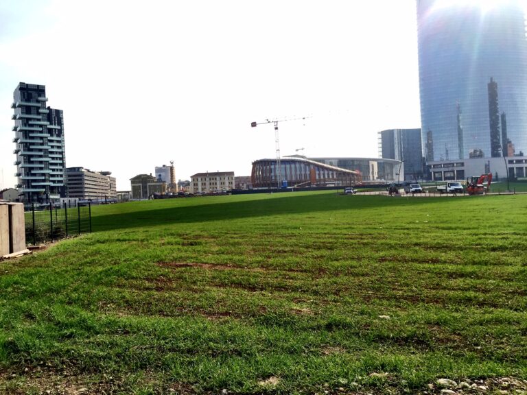 Lintervento di land art di Agnes Denes a Porta Nuova 3 Milano Updates: un campo di grano tra i grattacieli del centro. Ecco in anteprima le immagini del grande intervento di land art di Agnes Denes a Porta Nuova