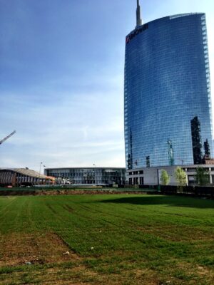 Milano Updates: un campo di grano tra i grattacieli del centro. Ecco in anteprima le immagini del grande intervento di land art di Agnes Denes a Porta Nuova