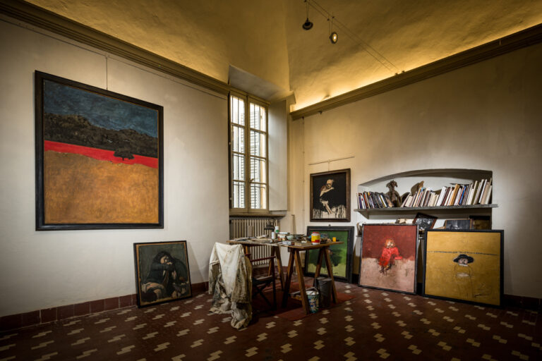 Lo studio di Carlo Mattioli a Parma - photo Fabrizio Piscopo