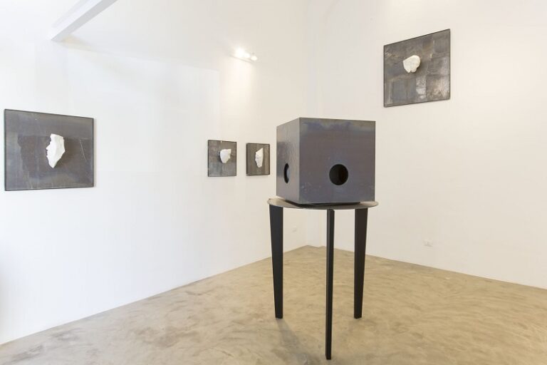 Michelangelo Galliani - Oratorio dell'inganno - veduta della mostra presso Giuseppe Veniero Project, Palermo 2015