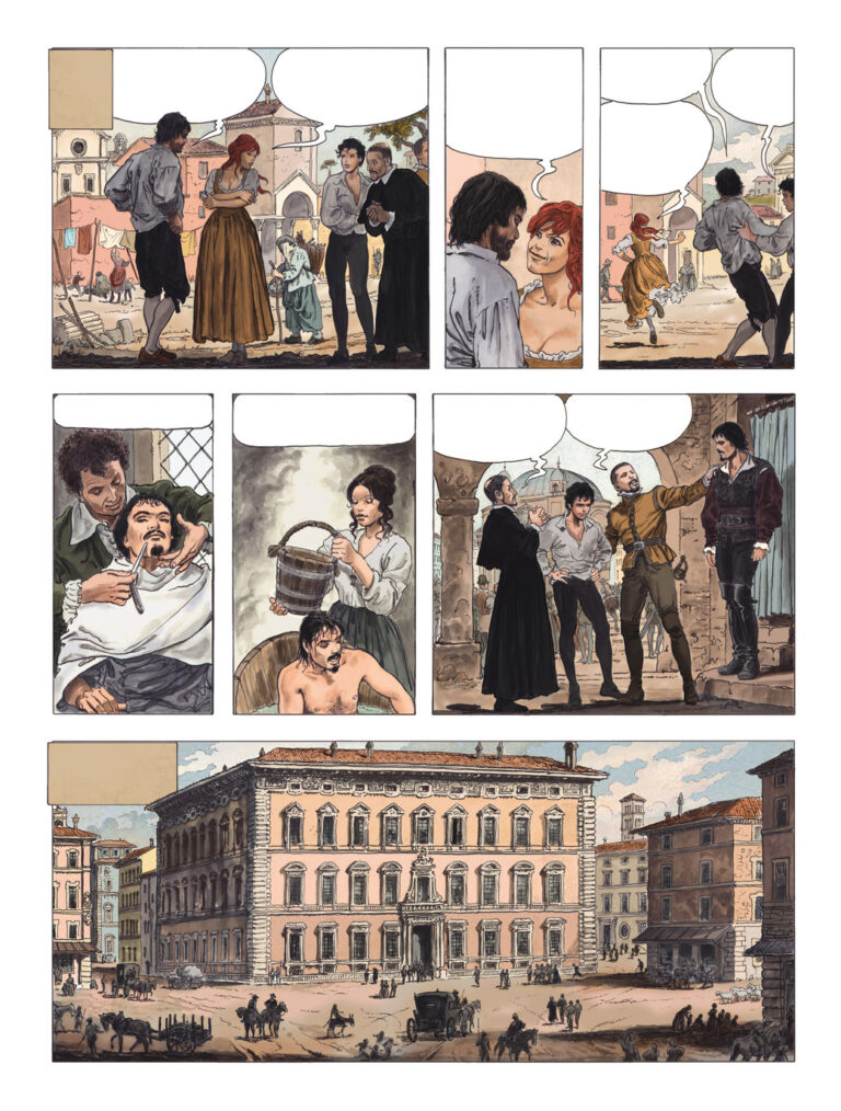 Milo Manara, Caravaggio. La tavolozza e la spada, 2015, Panini Comics.