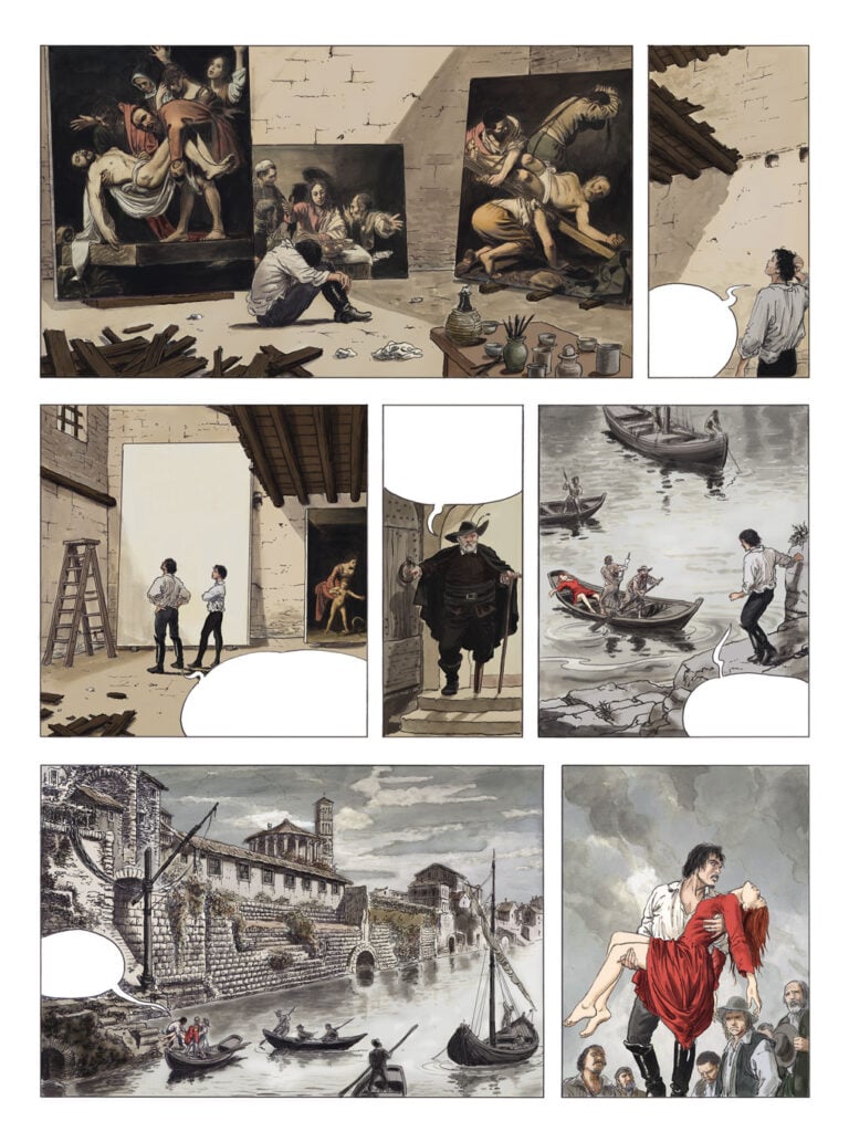 Milo Manara, Caravaggio. La tavolozza e la spada, 2015, Panini Comics.