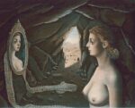 Paul Delvaux, Femme au miroir, 1936 - Museo Thyssen-Bornemisza