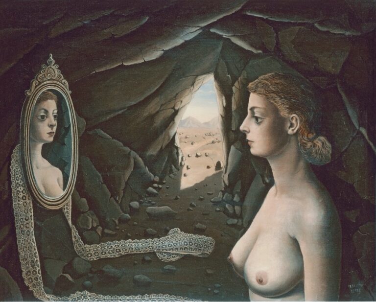 Paul Delvaux, Femme au miroir, 1936 - Museo Thyssen-Bornemisza