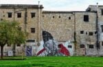 Palermo, Piazza Magione con un murale di Sten Lex