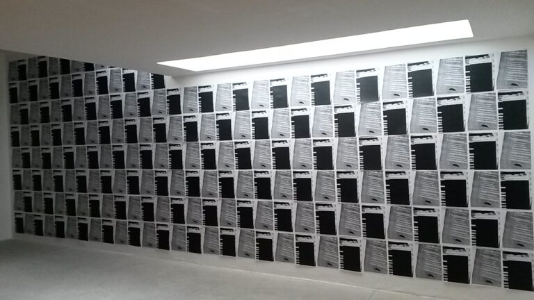William E. Jones - veduta della mostra presso la Galleria Raffaella Cortese, Milano 2015 - i documenti CIA