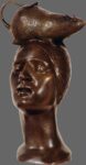 Günter Grass, Ragazza con ratta II, scultura