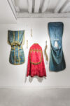 Maurizio Pellegrin, Untitled, 2004, ossa e abiti talari del XXVII-XVIII secolo, dimensioni variabili photo Enrico Fiorese