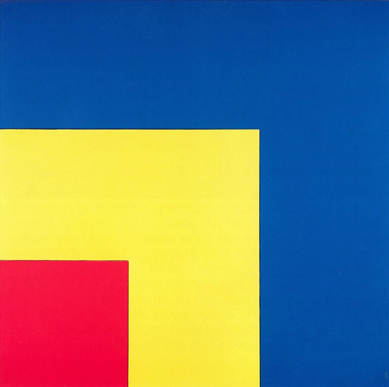 Ellsworth Kelly Red, Yellow, Blue III /Rosso, Giallo, Blu III 1963 Oil on canvas / Olio su tela 231 x 231 cm Fondation Marguerite et Aimé Maeght, Sant Paul-de-Vence ©Photo Claude Germain- Archives Saint-Paul-de-Vence (France)