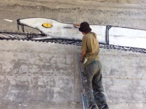 La guerra dei No Tav in Val di Susa. Nuovo murale di Blu: solidarietà ai dissidenti condannati per l’assalto al cantiere di Chiomonte