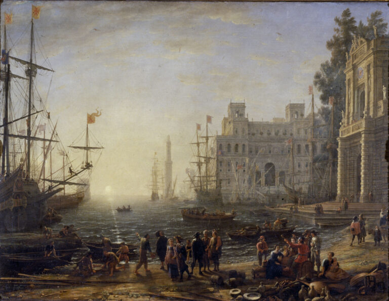 Claude Lorrain, Porto Villa Medici - Firenze, Galleria degli Uffizi