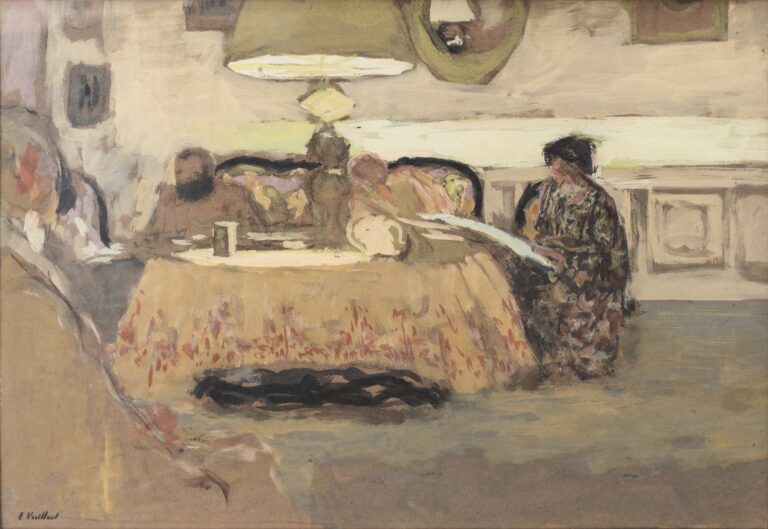 Edouard Vuillard, Lampada in un interno, 1909 - Johannesburg Art Gallery