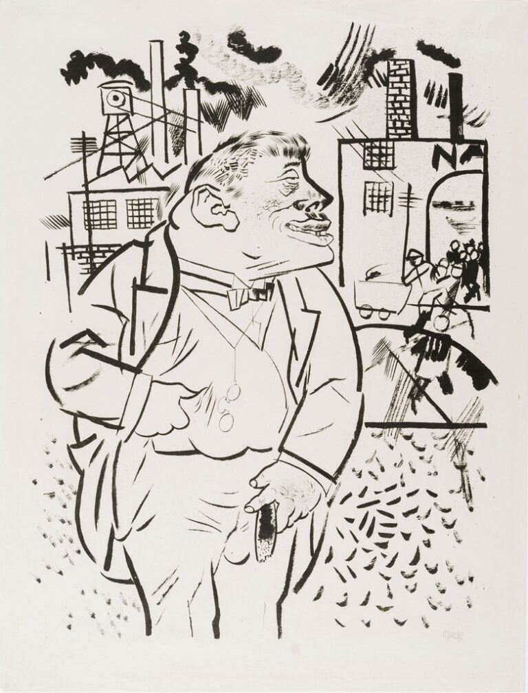 George Grosz, Il capo, 1922 - Los Angeles County Museum of Art