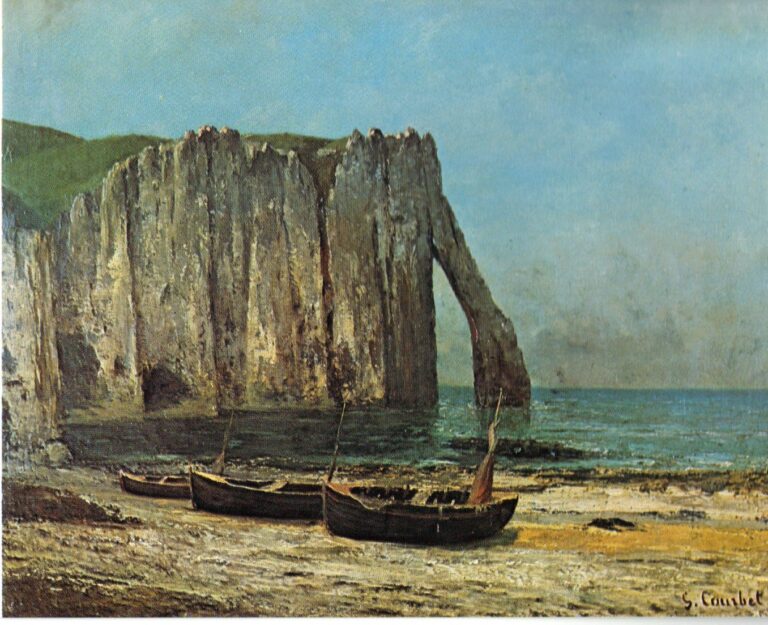 Gustav Courbet, La scogliera a Etretat, 1869 - Johannesburg Art Gallery