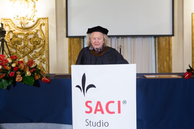 Lawrence Carroll alla SACI di Firenze nel 2015. Photo Lorenzo Guasti