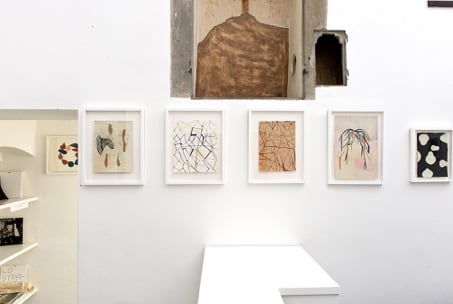 Maurizio Donzelli – Diramante - veduta della mostra presso la Galleria Eduardo Secci, Firenze 2015 - acquerelli