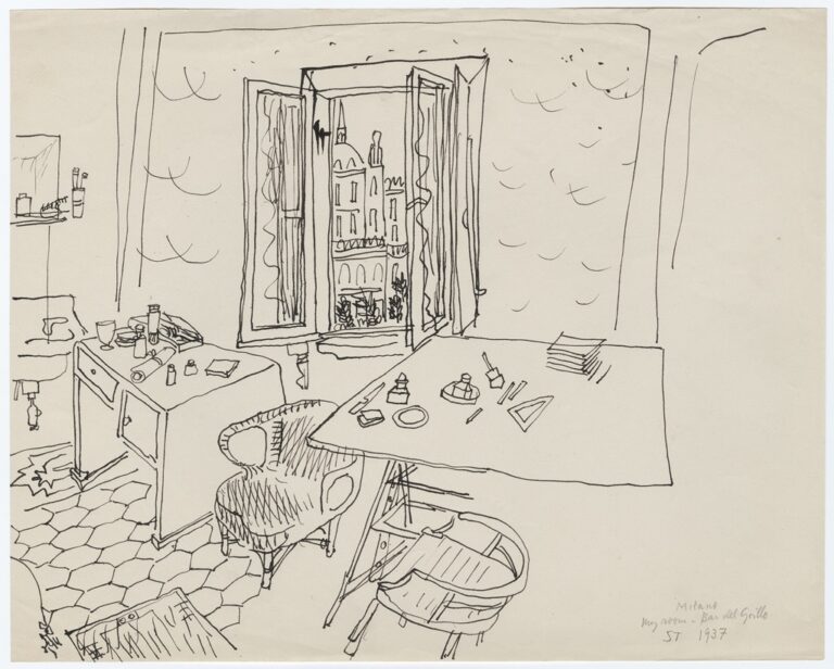 Milano - My room - Bar del Grillo, 1937 - © The Saul Steinberg Foundation-ARS, NY