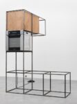 Oscar Tuazon, Steel, plywood, oven, 2011-2012. Acciaio, compensato, forno, materiale elettrico cm 240 x 188 x 108,5. Courtesy the artist and Galerie Eva Presenhuber, Zürich