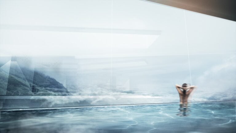 Thom Mayne, 7132 - Vals - courtesy of Morphosis Architects - pool