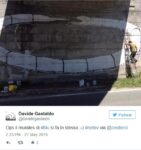 Un tweet sullazione di Blu a Chiomonte 3 La guerra dei No Tav in Val di Susa. Nuovo murale di Blu: solidarietà ai dissidenti condannati per l’assalto al cantiere di Chiomonte