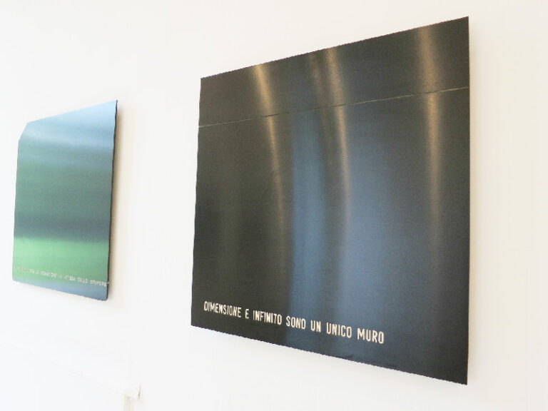 Vincenzo Agnetti – Testimonianza – veduta della mostra presso lo Studio Giangaleazzo Visconti, Milano 2015