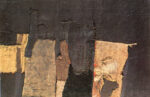 Alberto Burri, Sacco e nero, 1955