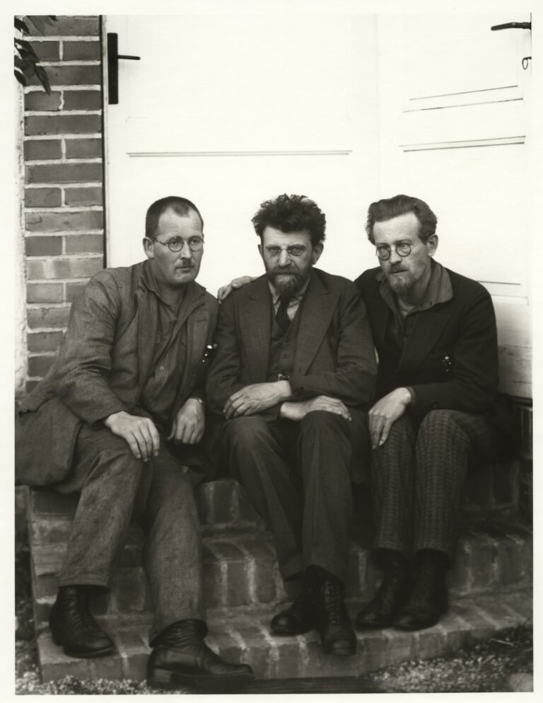 August Sander, German, 1876–1964 Revolutionaries [Alois Lindner, Erich Mühsam, Guido Kopp], 1929 from People of the 20th Century: Working Types–Physical and Intellectual Gelatin silver print, 10 3/16 × 7 3/8'' (25.8 × 18.7 cm) The Museum of Modern Art, New York Acquired through the generosity of the Sander family