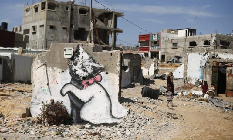 Banksy a Gaza Benvenuti all'inferno. Gaza, Banksy e il parkour tra le macerie