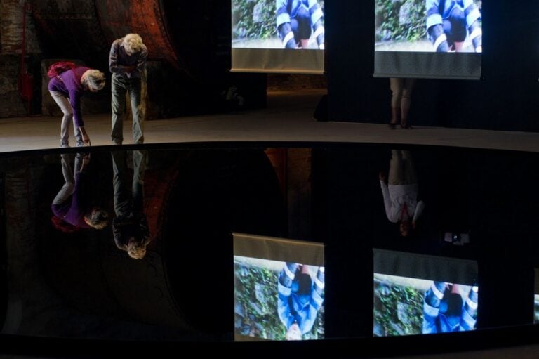Biennale di Venezia 2015 - Padiglione Cina - lo specchio d'acqua dov'è avvenuta la performance di Tan Dun
