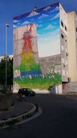 Roma, un nuovo murale di Blu a Casal de’ Pazzi. Storie di periferie responsabili