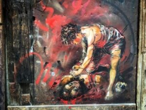 C215 sulle tracce di Caravaggio. La denuncia di uno street artist: Palermo, città indifferente