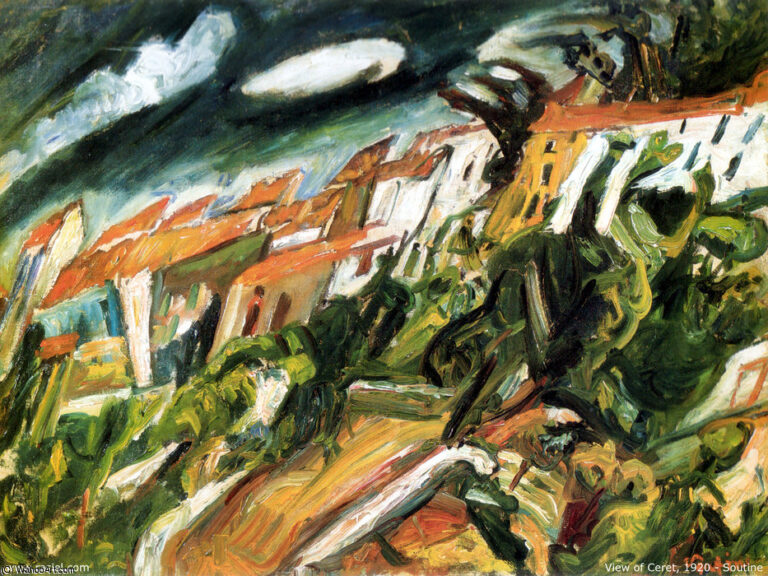 Chaïm Soutine, Vue sur Céret, la vieille ville, 1919