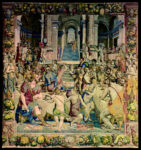 Convito di Giuseppe con i fratelli, 1550-1553, disegno e cartone di Agnolo Bronzino, atelier di Nicolas Karcher, Roma, Presidenza della Repubblica