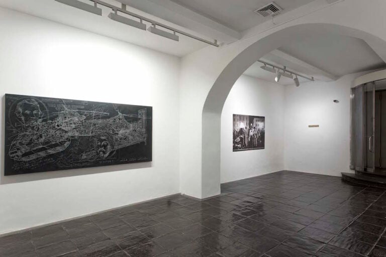 Felice Levini & H.H. Lim - no coffe no cigarettes – 2015 – veduta della mostra presso la Galleria Paola Verrengia, Salerno 2015 - photo Ciro Fundarò