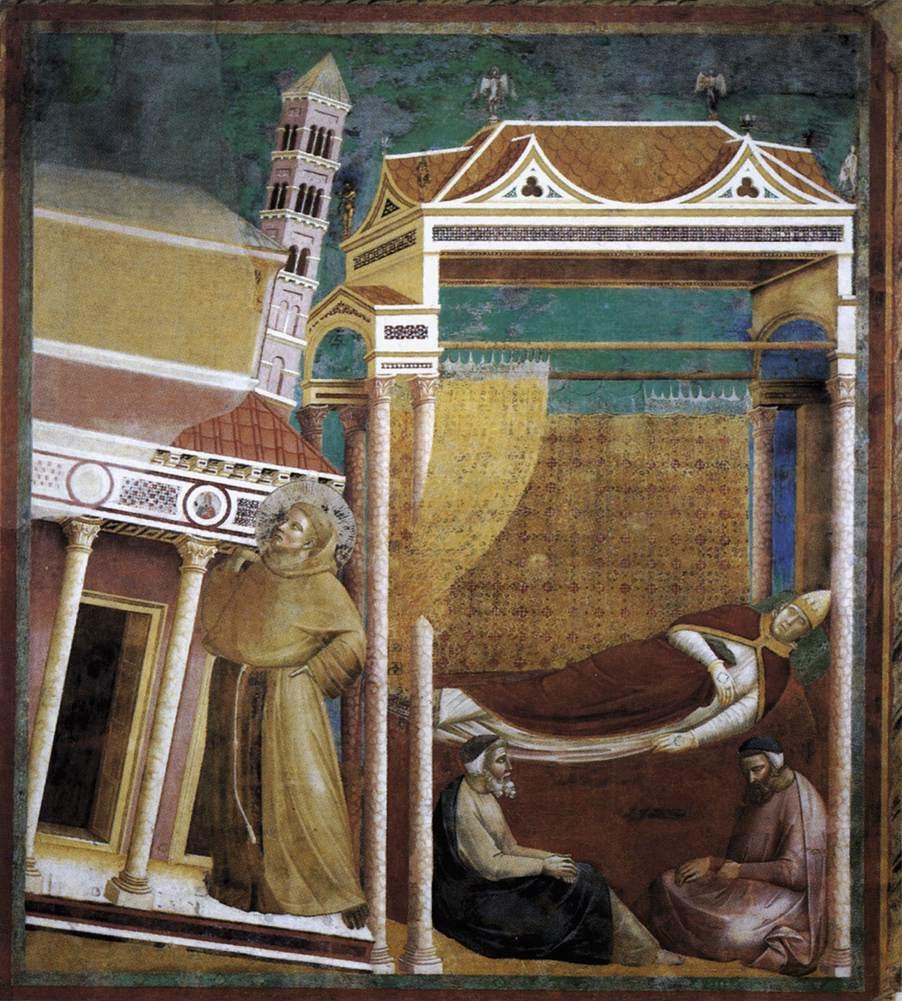Giotto, Il sogno di Innocenzo III (Storie di San Francesco), 1292-96, Basilica Superiore di San Francesco, Assisi