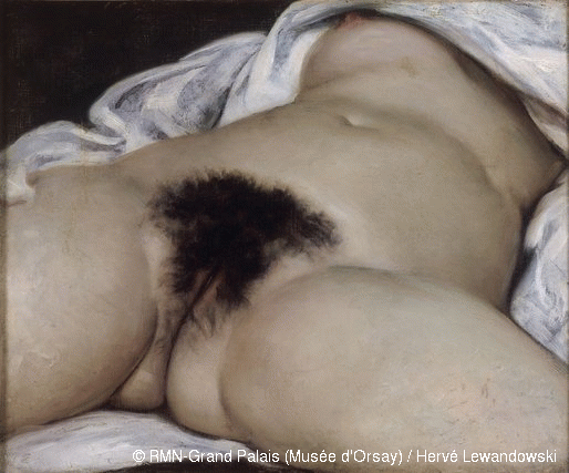 Gustave Courbet, L'origine del mondo, 1866 - olio su tela, cm 45x55
