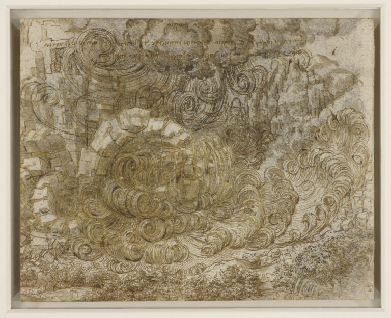 Leonardo da Vinci, Diluvio (1517-1518 circa) - The Royal Collection, HM Queen Elizabeth II