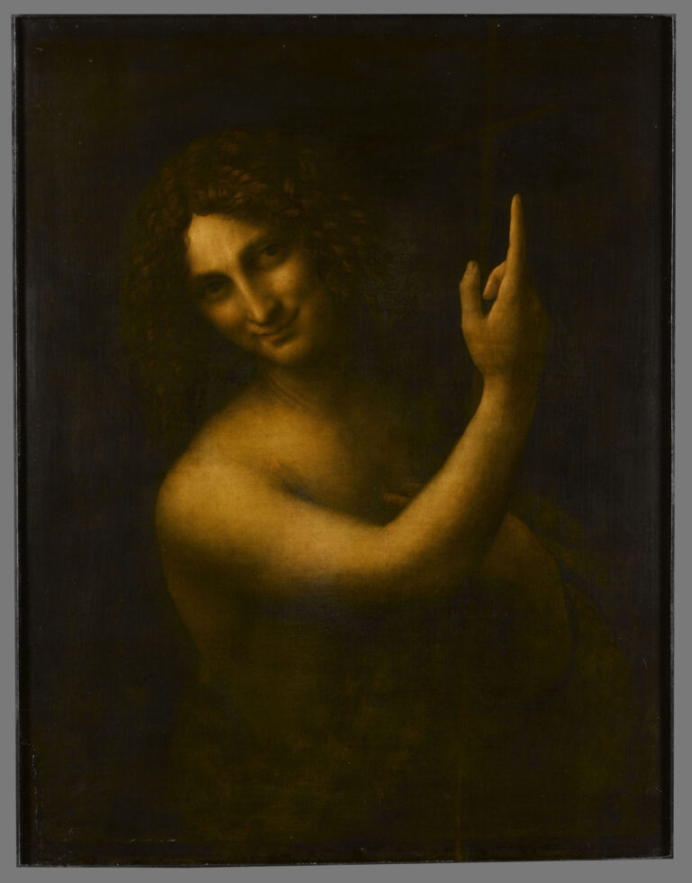 Leonardo da Vinci, San Giovanni Battista (1506-1515 circa) - Parigi, Musée du Louvre, Département des Peintures, Collezione di Luigi XIV