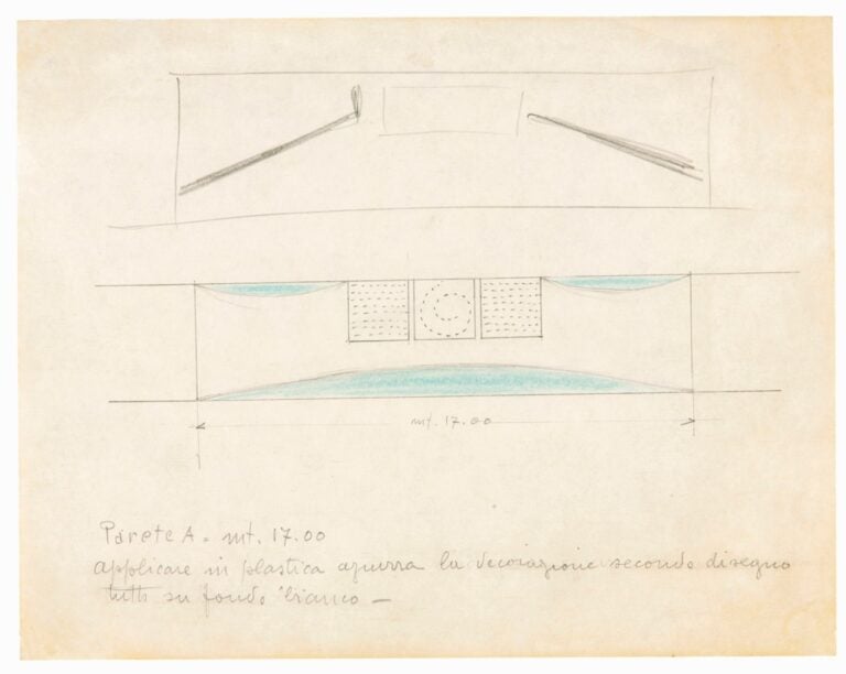 Lucio Fontana, Progetto per ambientazione Trinità, 1966