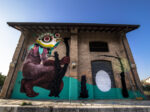 Nicola Alessandrini e Gio Pistone stazione di Castelbellino foto Francesco Marini 1 Street Art e ferrovia, la novità del festival Pop Up. Da 2501 a Basik, immagini dei murales nelle stazioni marchigiane