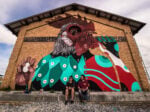 Nicola Alessandrini e Gio Pistone stazione di Castelbellino foto Francesco Marini Street Art e ferrovia, la novità del festival Pop Up. Da 2501 a Basik, immagini dei murales nelle stazioni marchigiane