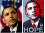 Obama lo scatto di Manny Garcia rivisitato da Obey Obey su Barak Obama, otto anni dopo il celebre poster elettorale. Riflessioni di un artista deluso: dalla politica e dagli americani