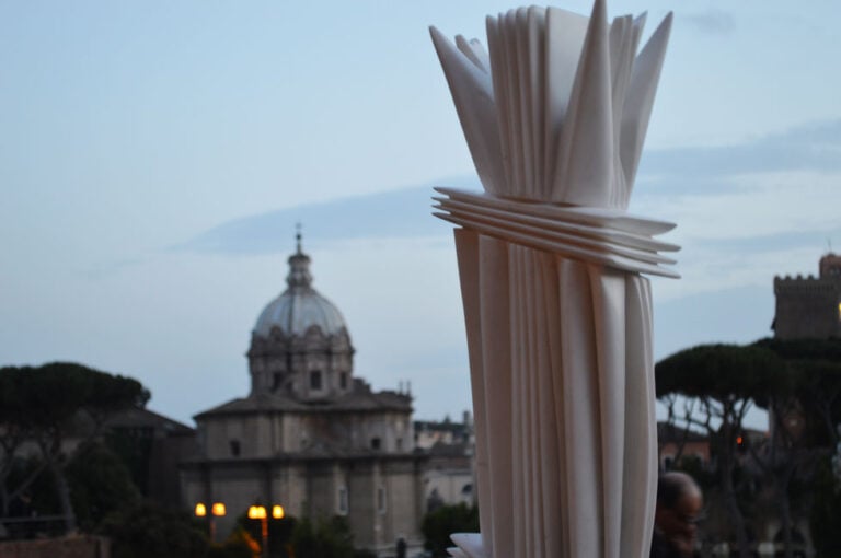 Pablo Atchugarry – Città Eterna, eterni marmi - veduta della mostra presso i Mercati di Traiano, Roma 2015