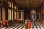 Pieter W. van der Stock & Willem C. Duyster, Figure eleganti in una galleria con colonnato classico, 1632. Courtesy Rafael Valls ltd, London